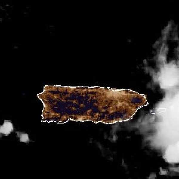 météo tropicale : Image satellite .