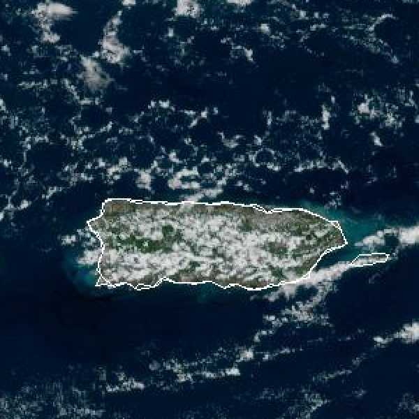 météo tropicale : Image satellite .