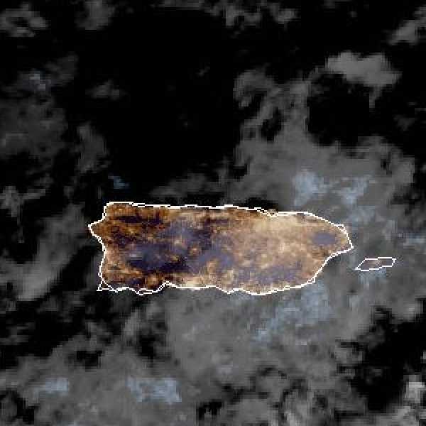 météo tropicale : Image satellite .