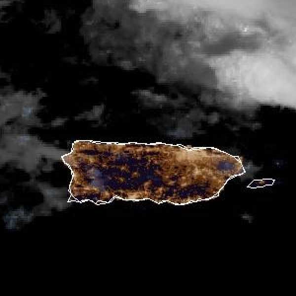 météo tropicale : Image satellite .