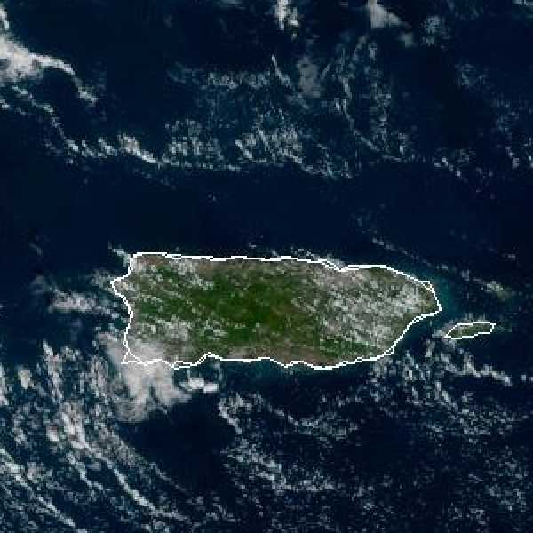 météo tropicale : Image satellite .