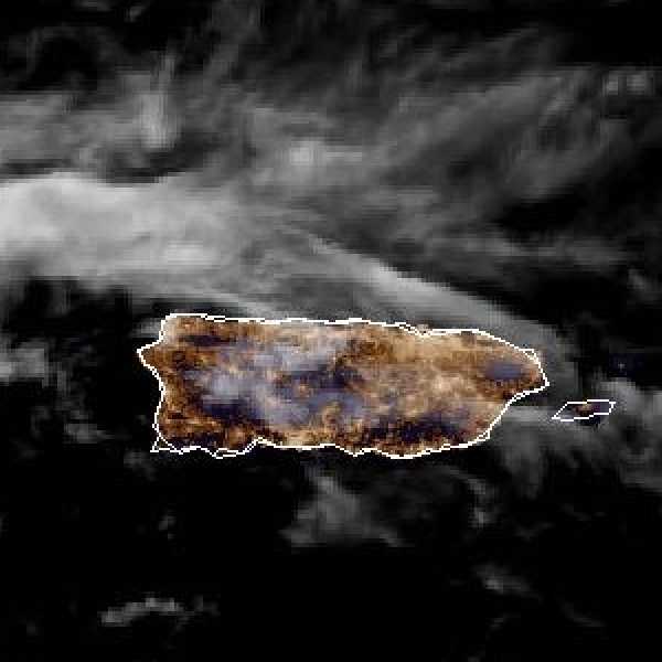 météo tropicale : Image satellite .
