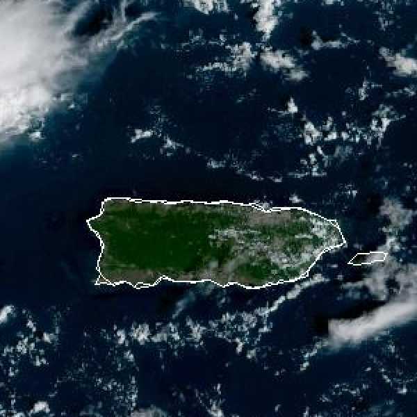 météo tropicale : Image satellite .