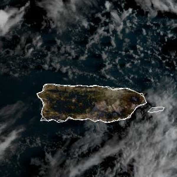 météo tropicale : Image satellite .