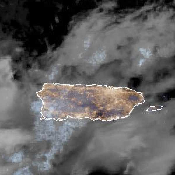 météo tropicale : Image satellite .