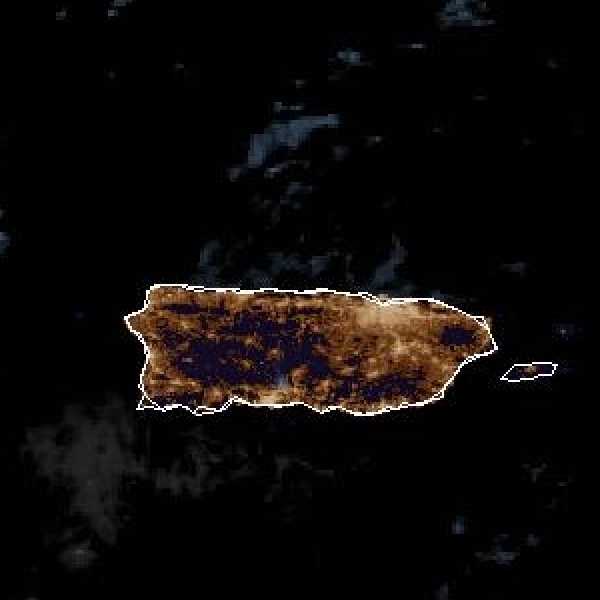 météo tropicale : Image satellite .