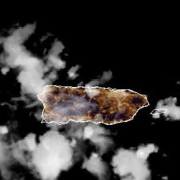 météo tropicale : Image satellite .