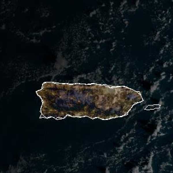 météo tropicale : Image satellite .