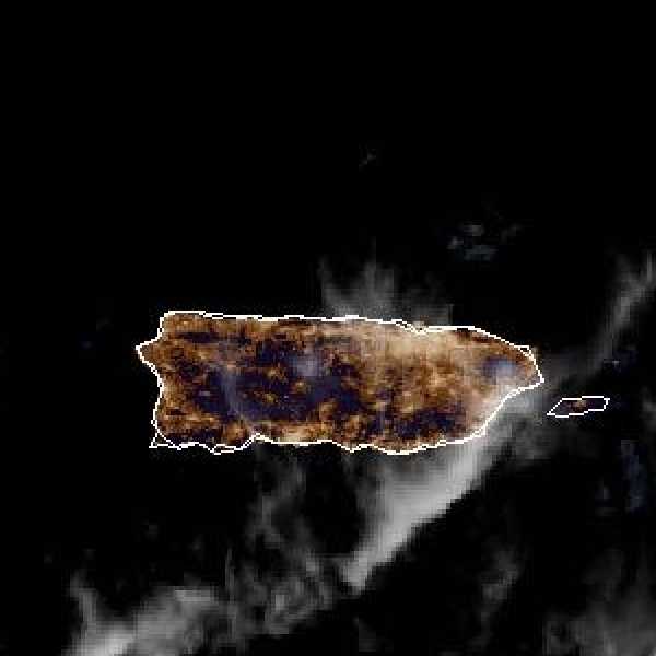 météo tropicale : Image satellite .