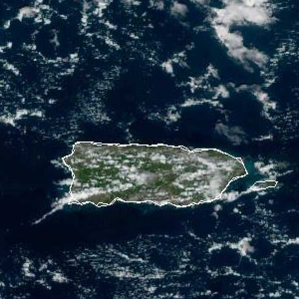 météo tropicale : Image satellite .