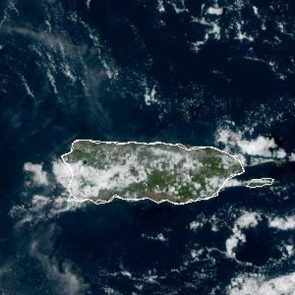 météo tropicale : Image satellite .