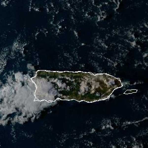 météo tropicale : Image satellite .