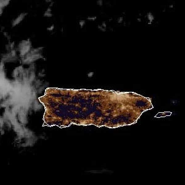 météo tropicale : Image satellite .