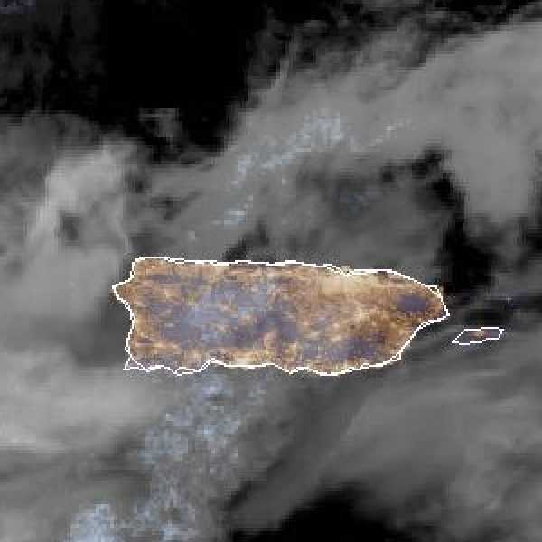 météo tropicale : Image satellite .