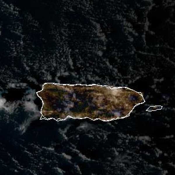 météo tropicale : Image satellite .