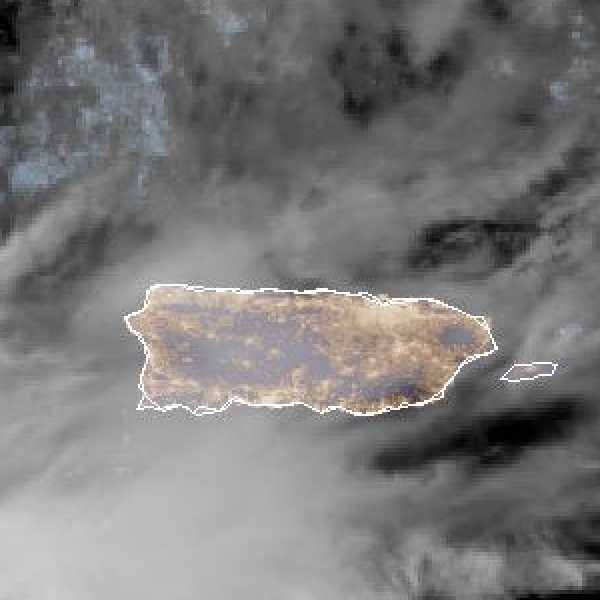 météo tropicale : Image satellite .