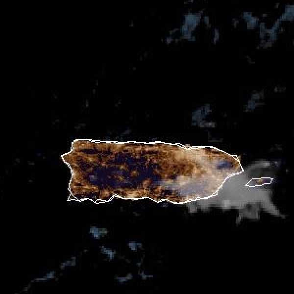 météo tropicale : Image satellite .