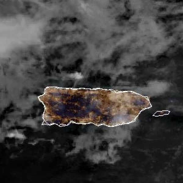 météo tropicale : Image satellite .