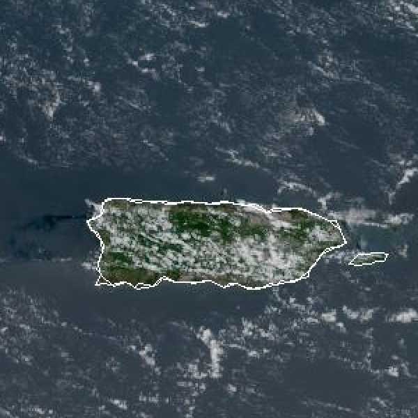 météo tropicale : Image satellite .
