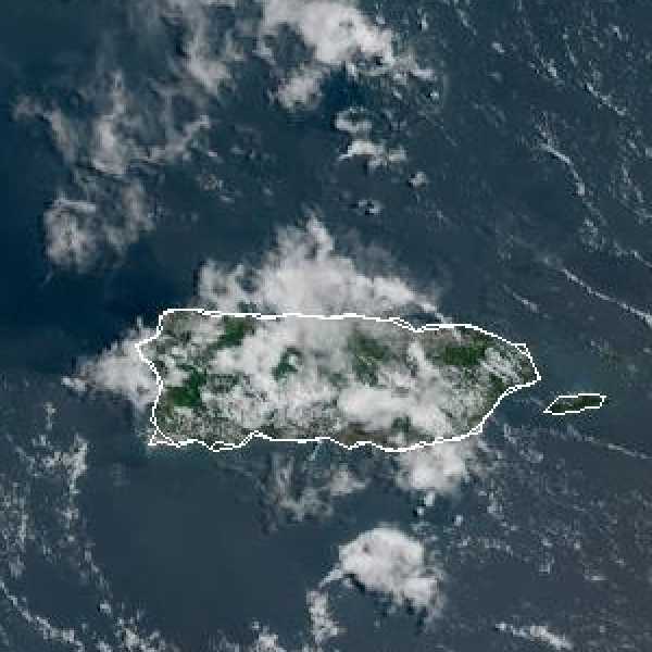 météo tropicale : Image satellite .