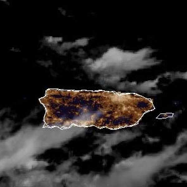 météo tropicale : Image satellite .