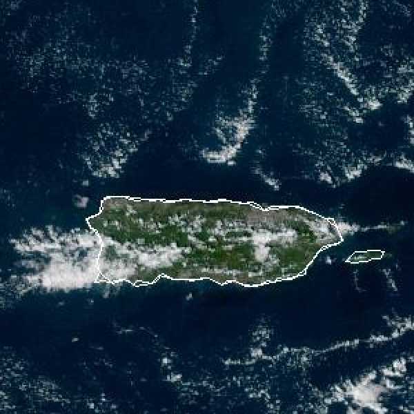 météo tropicale : Image satellite .