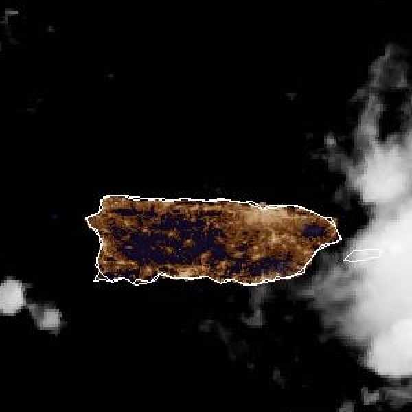 météo tropicale : Image satellite .