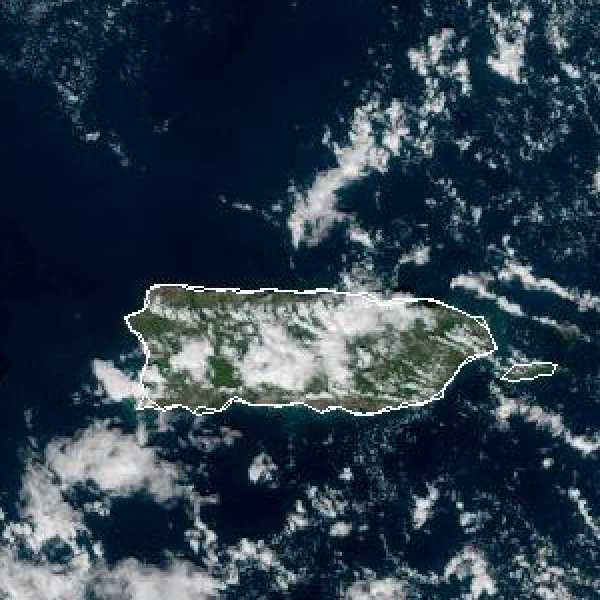 météo tropicale : Image satellite .