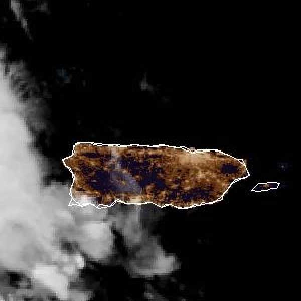 météo tropicale : Image satellite .