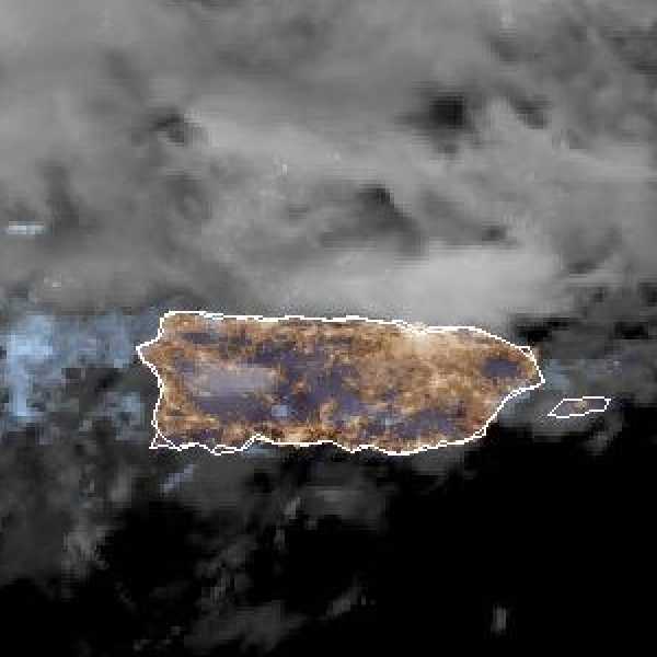 météo tropicale : Image satellite .