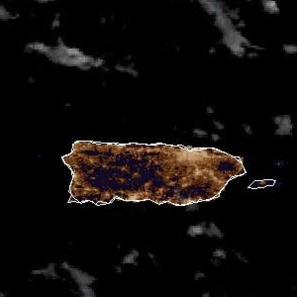 météo tropicale : Image satellite .