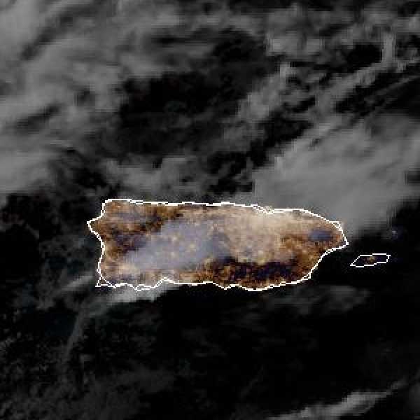 météo tropicale : Image satellite .