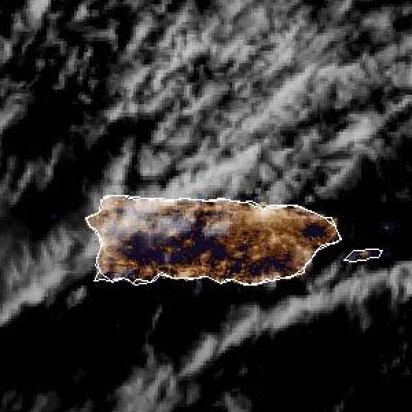 météo tropicale : Image satellite .