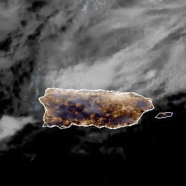 météo tropicale : Image satellite .