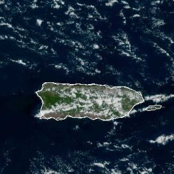 météo tropicale : Image satellite .
