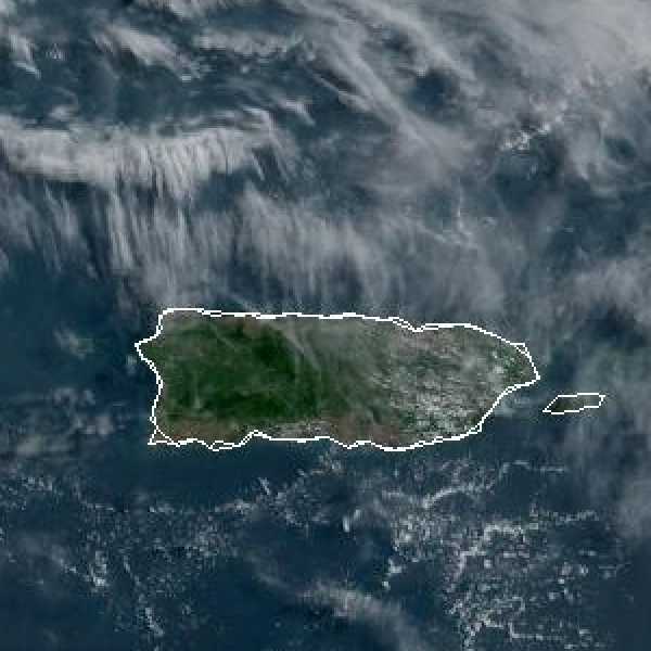météo tropicale : Image satellite .