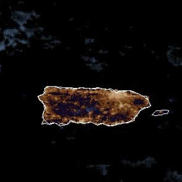météo tropicale : Image satellite .