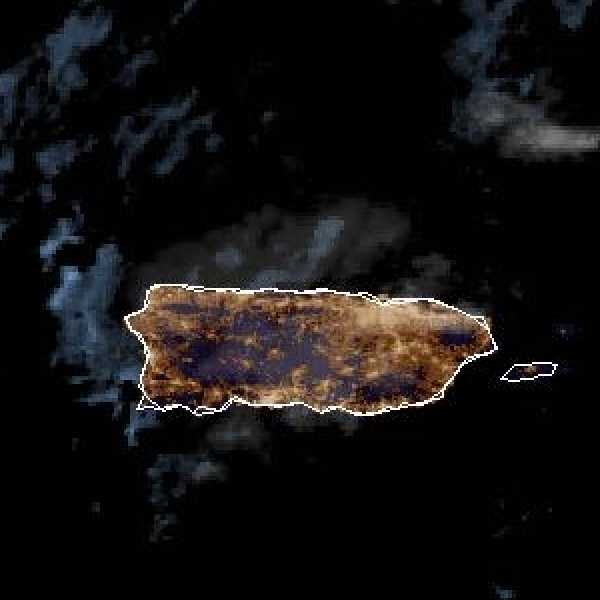 météo tropicale : Image satellite .