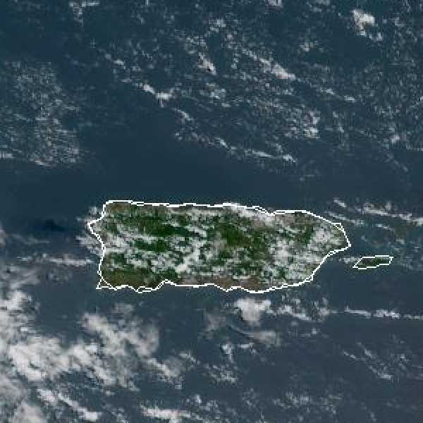 météo tropicale : Image satellite .