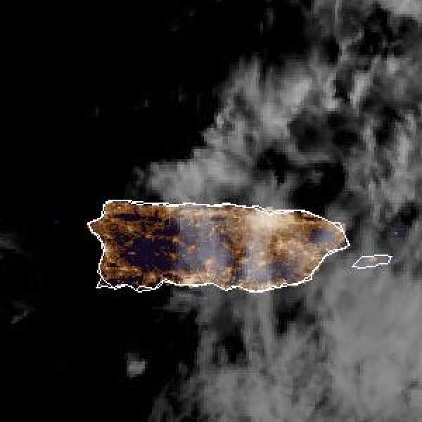 météo tropicale : Image satellite .