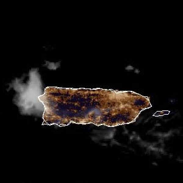 météo tropicale : Image satellite .