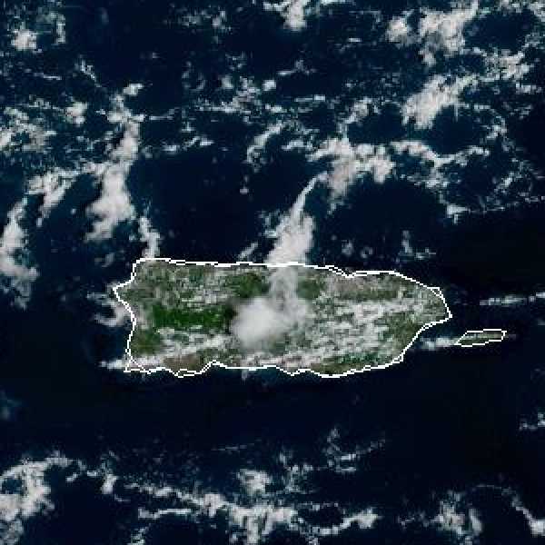 météo tropicale : Image satellite .