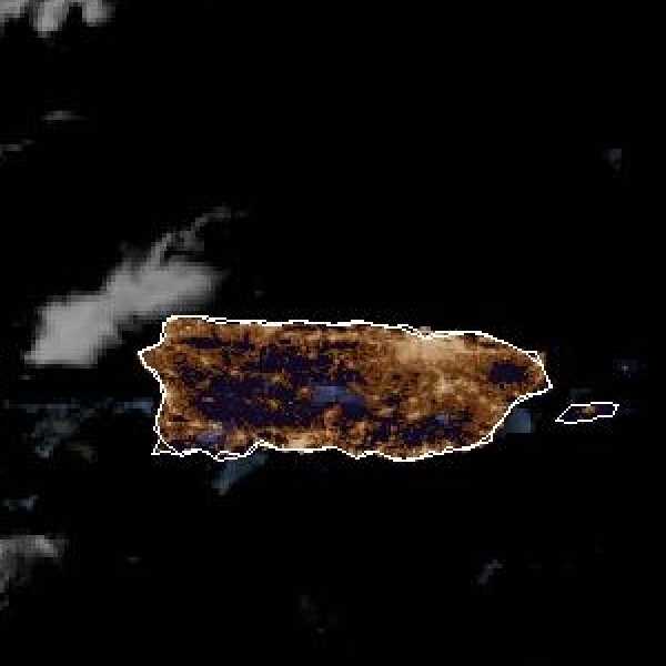 météo tropicale : Image satellite .