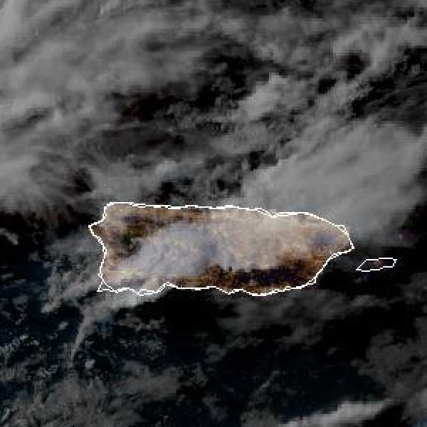 météo tropicale : Image satellite .