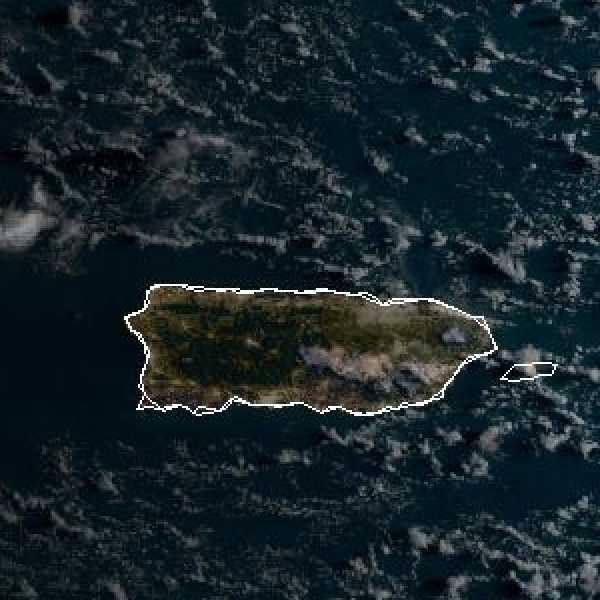 météo tropicale : Image satellite .