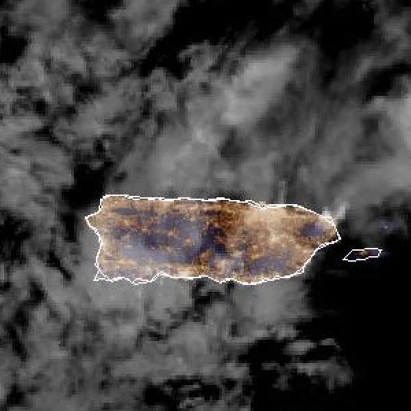 météo tropicale : Image satellite .