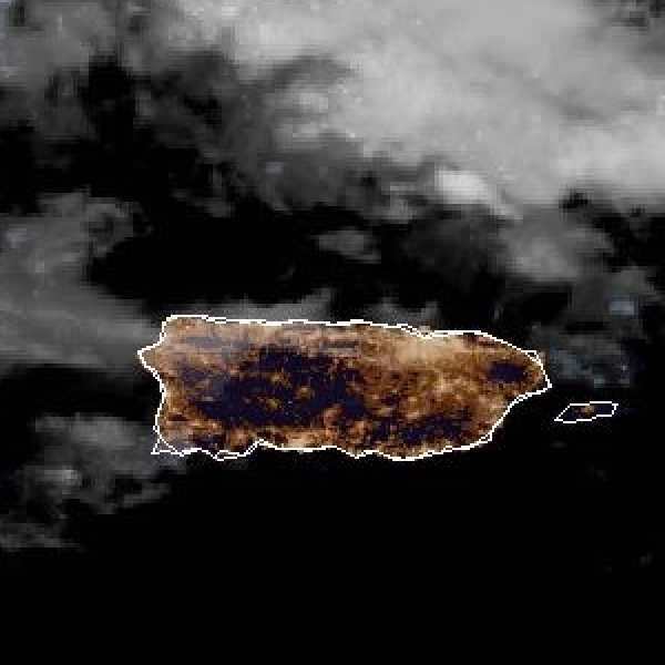 météo tropicale : Image satellite .