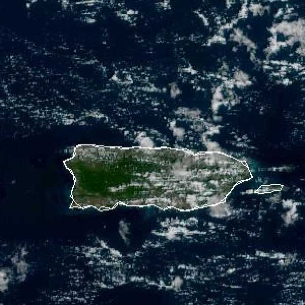 météo tropicale : Image satellite .