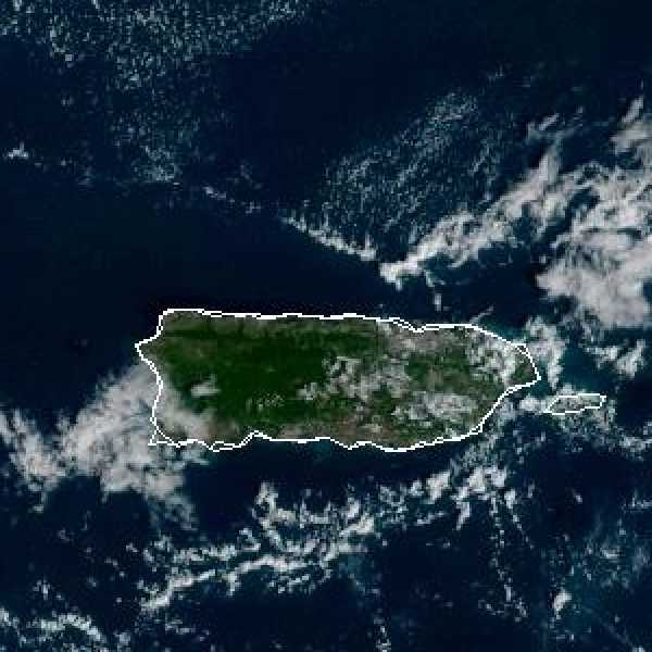 météo tropicale : Image satellite .