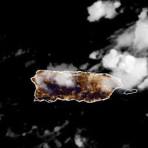 météo tropicale : Image satellite .